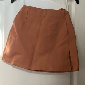 NBD Tan Mini Skirt